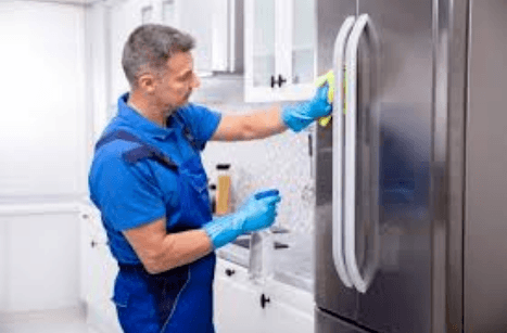 S&S Appliance expert technician working on a refrigerator